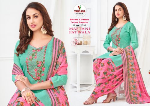 Mastani Patiyala 12 By Vandana Printed Cotton Dress Material Catalog